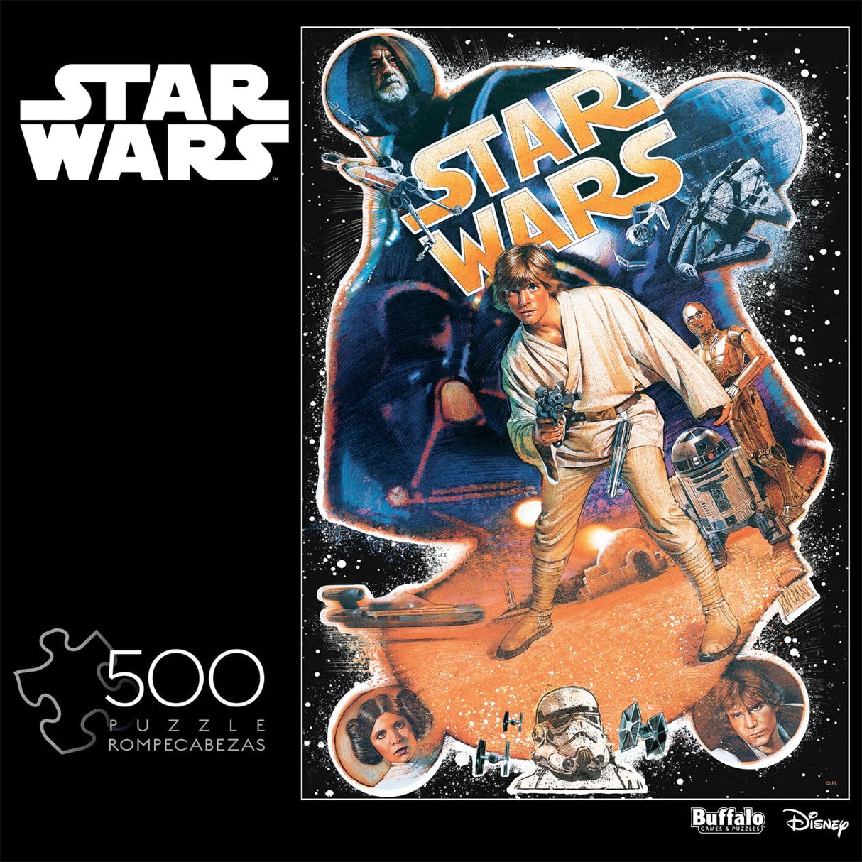 Buffalo Games - Star Wars - Skywalkers First Shot - 500 Piece Jigsaw Puzzle for Adults -Challenging Puzzle Perfect for Game Nights - Finished Size is 21.25 x 15.00 Buffalo Games