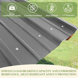 MUPATER 8 x 5 FT Outdoor Wooden Grill Gazebo with Sloping Metal roof, 2 Full Size Grills, BBQ Canopy for Patio, Lawn, Garden, Deck MUPATER