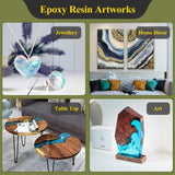68OZ 3×UV Resistant Resin Epoxy Kit,No Bubble & Crystal Clear Epoxy Resin for Coating, Casting, Table Top,DIY, Bar Top, River Tables, Resin Art, Wood with All Accessories TAKIMO