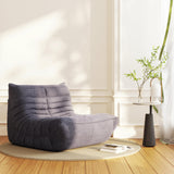 Swbvs Bean Bag Chair, Lazy Floor Sofa Couch for Adults and Kids, Fireside Chair with Ergonomic Design, Memory Foam Lounge Chair for Living Room Bedroom, Office, Grey Swbvs