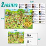 Antelope - 1000 Piece Puzzle for Adults, Dog Park Jigsaw Puzzles 1000 Pieces - 1000 Pieces High Resolution, Matte Finish, Smooth Edging, No Dust Leisure Animal Puzzle ANTELOPE