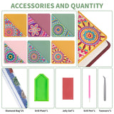 6 PCS Diamond Art Bookmarks, Diamond Painting Bookmarks for Book Lovers 5D DIY Bookmark Corner Bookmark Adults Crafts Diamond Art Kits for Adults Kids Home Office Beginner Adults Gift ALKALO