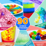 90 Lab Experiments Science Kit for Kids, STEM Activities Educational Scientist Toys Gifts for Age 6-12 Year Old Boys Girls, Chemistry and Physics Set Toys, Volcano Eruption Sbekiev