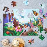 BLUE PANDA 48 Piece Giant Bugs and Insects Jigsaw Puzzle for Kids Ages 3-5 and 4-8, Jumbo Floor Puzzle for Toddler Preschool Learning (2 x 3 Feet) BLUE PANDA