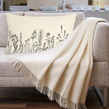 MFGNEH Farmhouse Pillow Covers 12x20 Inch Wild Flower Lumbar Throw Pillow Covers Home Decorative Pillows Spring Summer Decorations Cushion Case for Couch Sofa A539 MFGNEH