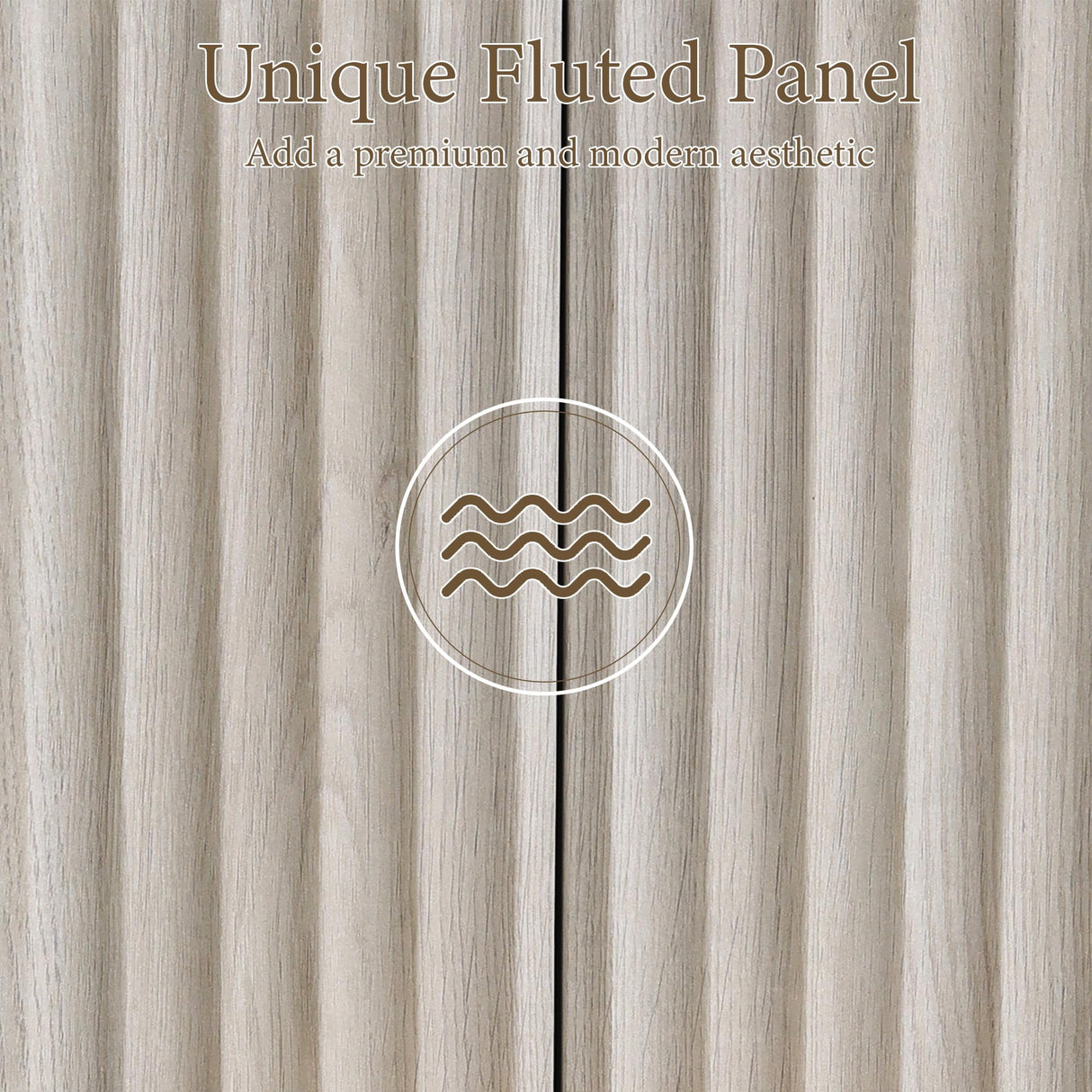 Brafab Armoire Wardrobe Closet, Modern 64.2" Freestanding Closet Wardrobe Cabinet with Drawer and Hanging Rail, Fluted Carved Wooden Storage Cabinet with Shelve for Bedroom, White Brafab