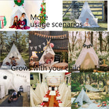 RongFa Teepee Tent for Kids-Portable Children Play Tent Indoor Outdoor (White) RONGFA
