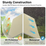 Outdoor Carport 10x20ft Heavy Duty Car Tent, Portable Garage Canopy Storage Shed, Car Shelter, All-Season Tarp Tent for Car, Party (Bg) Grezone