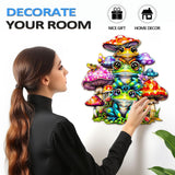 WOODBESTS Wooden Puzzle for Adults, Frog Family Puzzle (M, 190pcs, 11.4"x10.9") Beautiful Wooden Box, Wooden Jigsaw Puzzles Unique Shape, Birthday Gifts for Adults and Kids Family Game WOODBESTS