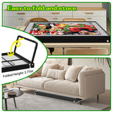 Doerpuz Jigsaw Puzzle Table Adjustable Height-18,28inch,2 in 1 Design Metal Puzzle Table with Legs Aluminium,Puzzle Tables for Adluts and Kids,Foldable Puzzle Table with Drawers,Felt,and Cover Doerpuz