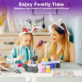 12pcs Glow in Dark Rock Painting Kit for Kids 6-12, Pouring Rocks Painting Arts and Craft Set , Rock Painting Toy, Arts & Crafts Supplies Christmas Birthday Gift for Girls and Boys 6 7 8 9 Year Old EggSun