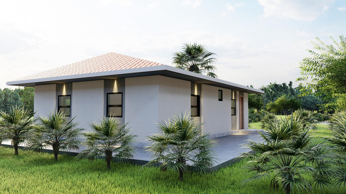 Generic 26x38 Three Bedroom Tiny Home Plans | Single Story | 936sqft | Wooden Modern Tiny Home Blueprints Generic