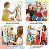 Framed Paint by Numbers Kit for Adults Beginner, Cross Easy Paint by Number Kits on Canvas Framed, Jesus DIY Acrylic Oil Painting by Numbers with Frame for Gift Home Decor 8 x 12 inch GEEHEIY