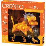 Creatto Luminous Lion & Serengeti Sidekicks Light-Up 3D Puzzle Kit | Includes Creatto Puzzle Pieces to Make Your Own Illuminated Craft Creations | DIY Activity Kit & LED Lights,Orange Thames & Kosmos