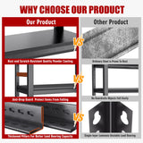 Garage Shelving Unit and Storage-Easy Assembly Metal Shelves 5-Tier Rack|Heavy-Duty Adjustable Shelf|Steel Rust-Resistant Shelves for Industrial,Warehouse,Basement,Workshop|72" Hx48 Wx24 D Metallitrend