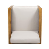 Christopher Knight Home Judith Outdoor Acacia Wood Club Chair with Wicker Accents (Set of 2), Teak Finish + Mixed Brown + Beige Christopher Knight Home