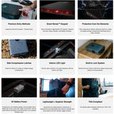 VAULTEK LifePod 2.0 Secure Waterproof Travel Case Rugged Electronic Lock Box Travel Organizer Portable Handgun Case with Backlit Keypad (Covert Black) VAULTEK