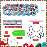 Meothan 6 Pcs Diamond Art Coaster Kits With Holder - Christmas Snowman Diamond Painting for Adults Beginners - 5D Gem Art Dots Paintings With Cork Pads - Crafts Supplies Meothan