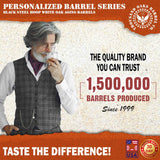 Thousand Oaks Barrel Co. Personalized 1 Liter Oak Aging Barrel Dispenser with Wood Stand, Bung & Spigot - Age Cocktails, Bourbon, Whisky, Rum, Tequila, Mead Wine - 1L Mini Whiskey Aging Barrels (P5) THOUSAND OAKS BARREL