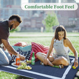 Ogrmar 5x8 FT Reversible Mats, Outdoor Rug for Patio Clearance, Waterproof Carpet, Plastic Straw Rug for Indoor Outdoor, Floor Mat&Rug for RV Porch Camping Backyard Deck Balcony Beach Trailer (Blue) Ogrmar