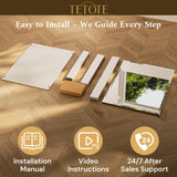 TETOTE 15 x 26 Bathroom Mirror with Storage with Tempered Beveled Mirror Silver Medicine Cabinet Aluminum Cabinet DTC Hinges, Stepless Adjustable Shelves, Recessed/Surface-Mounted TETOTE