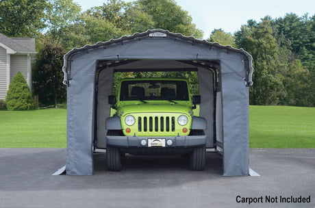 ARROW, Fabric Enclosure Kit for 10 x 15-ft Arrow Carports (Metal carport not included ARROW