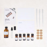 OurHands Perfume Making Kit Create Your Own Signature Perfume with 5 Premium Fragrance Oils, Perfumer’s Alcohol, Reusable Glass Atomiser, and Custom Naming Stickers OurHands