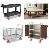 8"X 2" Heavy Duty Casters Wheels - Industrial Caster Wheels Polyurethane Caster Wheel with Strong Load-bearing Capacity 6000 LB, heavy duty casters wheel -set of 4, Widely Used in Tool Box, Trail Jack SY America