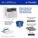 Brother HL-L3300CDW Wireless Digital Color Multi-Function Printer with Laser Quality Output, Copy & Scan, Duplex, Mobile | Includes 4 Month Refresh Subscription Trial ¹ Amazon Dash Replenishment Ready Brother