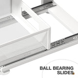 Corbyles 2 Pack Under Sink Organizer With Next-Gen Ball-Bearing Slides,2-Tier Pull Out Cabinet Storage,Height Adjustable Drawer Shelf for Bathroom,Kitchen,Laundry,Cabinet,Pantry(Patent Pending) Corbyles