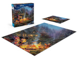 Ceaco - Disney - Thomas Kinkade - Mickey & Minnie Sweetheart Campfire - 1000 Piece Jigsaw Puzzle Ceaco