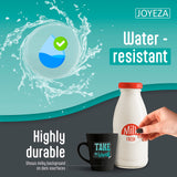 JOYEZA Premium Printable Vinyl Clear Sticker Paper for Inkjet Printer - 25 Sheets Translucent Waterproof, Dries Quickly Vivid Colors, Holds Ink well - Inkjet & Laser Printer JOYEZA