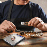 Fuzion Digital Gram Scale with 2 Trays, 500g/ 0.01g Small Jewelry Scale, 6 Units Gram Scales Digital Weight Gram and Oz, Tare Function, Digital Herb Scale for Food, Mini Reptile Fuzion