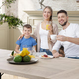 IDEALHOUSE Dining Table, Rectangular Wooden Kitchen Table for 6 70.87”, Vintage Design, Industrial Farmhouse Kitchen Sets for Dining Room, Home Office, Living Room, Easy Assembly, Gray IDEALHOUSE