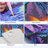 MXJSUA DIY Dream Catcher Diamond Painting Kits for Adults, Diamond Gem Art Painting for Beginners, Diamond Picture with Full Round Drill Dots Craft Set Gift, 12 * 16 Inch MXJSUA