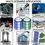 Potanro 6 Rolls Heat Resistant Tape Heat Tape Rolls Adhesive Transfer Tape for Heat Sublimation Press Vinyl,No Residue (20mm x 16m) Potanro