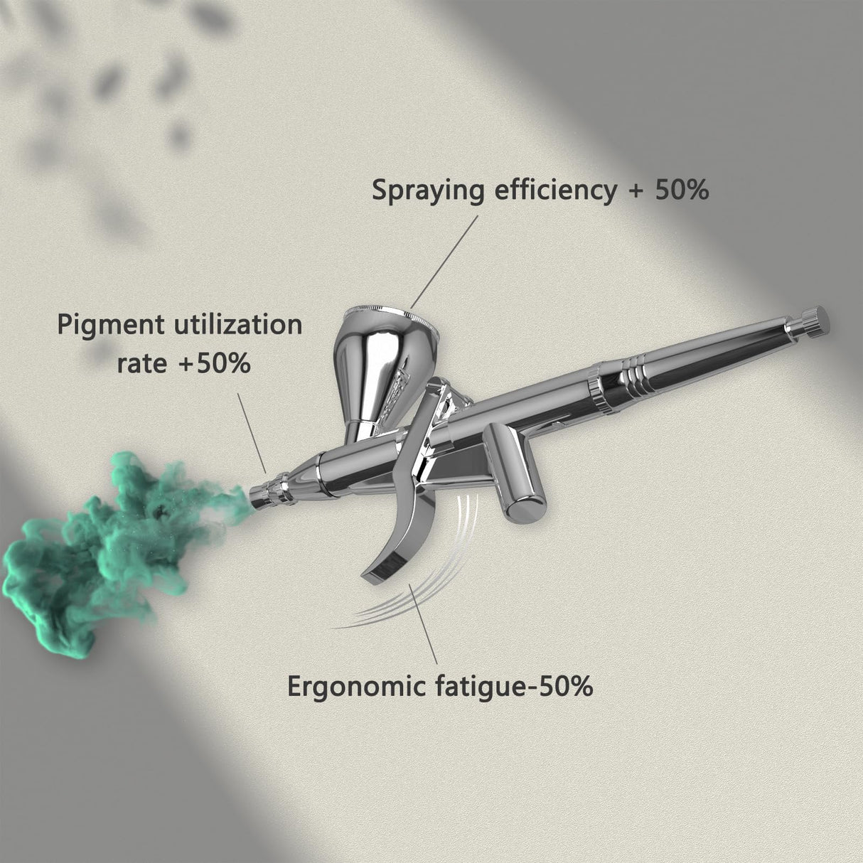 XDOVET 55PSI High-Pressure Airbrush kit with Air Compressor, Six-Speed Adjustable Trigger Airbrush Gun with 12-Color Paint,Air Brush Set for Miniature Painting, Model Cars Painting,Hobby XDOVET