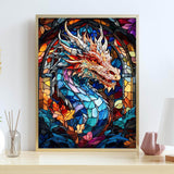 GMETNIC Dragon Diamond Painting Kits, Diamond Art Kits for Adults 5d Diamond Painting for Beginners, Wall Decor Gifts Round Diamonds Full Drill Pintura De Diamantes 12x16inch GMETNIC