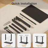 JOY worker Small Electric Standing Desk, 35" x 20" Whole Piece Height Adjustable Desk with Memory Controller, Black Sit to Stand Desk Workstation for Home Office JOY worker