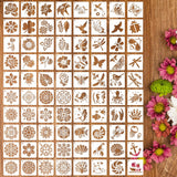 Felixcraft Stencils for Painting, 80PCS 3 Inch Plastic Small Stencils for Crafts Reusable, Rock Painting Stencils, Various Painting Stencils for Home Decor & DIY Projects Felixcraft