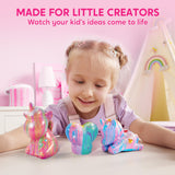 Klever Kits Glow in The Dark Unicorn Pouring Kit- Art and Crafts for Kids Aged 6+ Art Supply Toy, Kids Painting Kit, Unicorn Toy Birthday Gifts for Girls Klever Kits