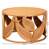 Bali & pari Raflesia Modern Bohemian Natural Rattan Coffee Table bali & pari