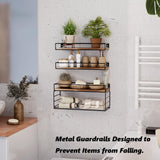 YXDXF Floating Bathroom Shelves with Paper Basket, Bathroom Shelves Over Toilet Small Shelf for Wall Farmhouse Bathroom Decor Wall Shelves for Bathroom Kitchen Office, Dark Brown YXDXF