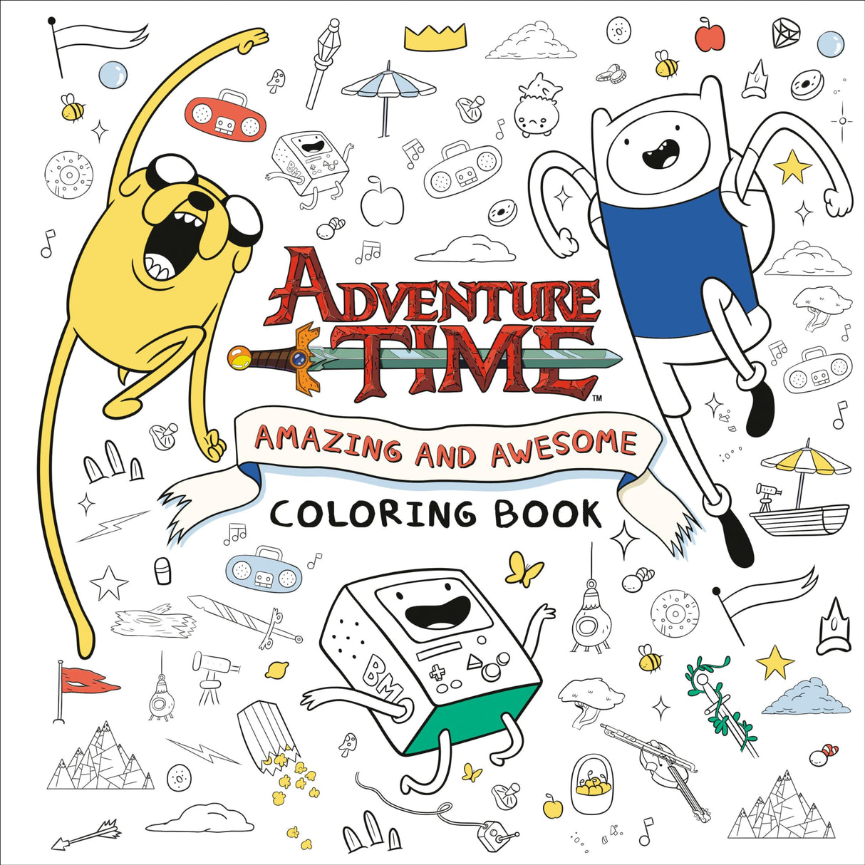 Adventure Time: Amazing and Awesome Coloring Book WoodArtSupply