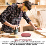 Aluminum Oxide Sanding Belts Includes 4 x 36 Inch Sanding Belts (80/120/150/240/400 Grits) and 6 Inch Self Stick No Hole Aluminum Oxide Sanding Disc (22) Blulu