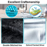 LXKCKJ 21 Ft Round Pool Cover, Winter Covers for Above Ground Pool, Winter Pool Cover Protector with Drawstring Design Increase Stability, PE Tarp Ideal for Waterproof and Dustproof (Black) LXKCKJ