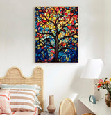 Paint by Numbers Kit for Adults- Tree of Life Adult Paint by Number Kits on Canvas for Beginners, Tree of Life DIY Acrylic Oil Number Painting Kits for Home Wall Decor Gift 16"x 20" (Without Frame) Offito