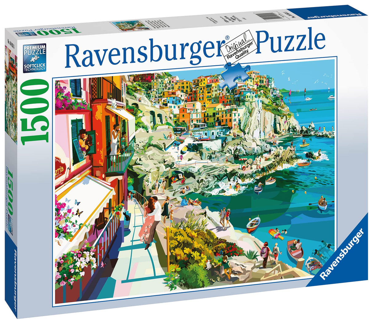 Ravensburger Romance in Cinque Terre 1500 Piece Jigsaw Puzzle for Adults - 16953 - Every Piece is Unique, Softclick Technology Means Pieces Fit Together Perfectly Ravensburger