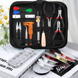 Thrilez Wire Wrapping For Jewelry Making, Repair and Beading Supplies Kit with Craft Ring Wire, Tools, Pliers and Jewelry Findings Thrilez