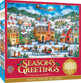 MasterPieces 1000 Piece Holiday Jigsaw Puzzle - Christmas Eve Fly By - 19.25"x26.75" Masterpieces